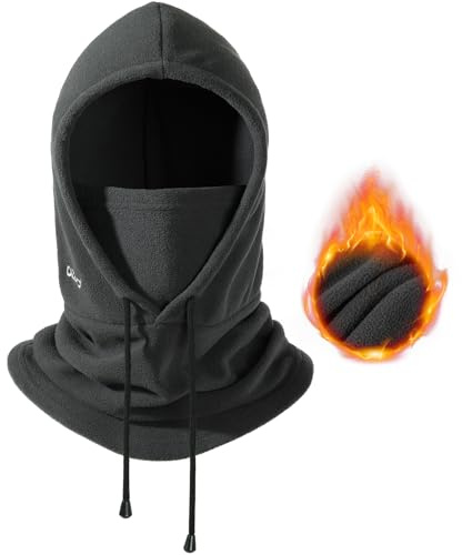 OZERO Sturmhaube Winter,Winddichte Balaclava Skimütze Thermo Skimaske,Verstellbare Warme Gesichtsmaske für Herren Damen Skifahren,Snowboard,Motorrad und Fahrrad