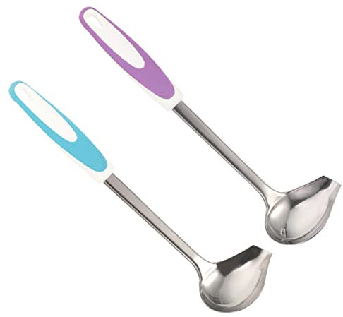 FUNOMOCYA Cucchiaio Per Sugo in Acciaio Inox Mestolo Unico Per Salsa Da Cucina Utensili Cucina Resistenti E Duraturi