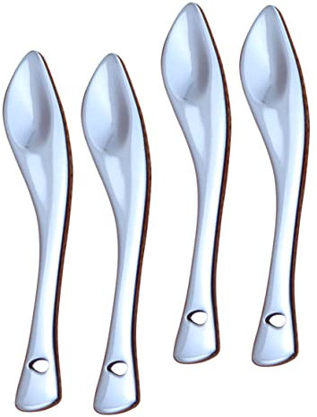 Beatifufu 4pezzi Spatole Cosmetiche e Misurini Per Crema Cucchiai Per Crema Contorno Occhi Strumenti Professionali Per Confezioni Cosmetiche