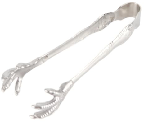 Pinzas para hielo Eagle Claw, herramienta de agarre con diseño antideslizante de acero inoxidable para el hogar, bar, restaurante, cubitos de hielo, cubitos de azúcar, material de