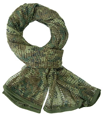 Tongcamo Red de Camuflaje, Bufanda táctica de Malla Camuflaje para Juegos de Guerra, Deportes y Otras Actividades al Aire Libre, Woodland Digital