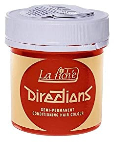 2 X New La Riche Directions Semi-Permanent Hair Color 88ml - Fluorescent Orange