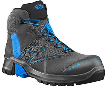 HAIX CONNEXIS Safety+ GTX mid/grey-blue. UK 9.5 / EU 44