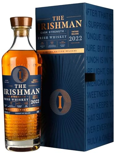 The Irishman Cask Strength Whiskey 70cl, 55.3% ABV | Blended Irish Whiskey, Triple Distilled, 100% Irish Barley, Oak Cask Aged, Single Malt & Single Pot Still Blend