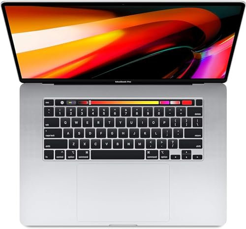 2019 Apple MacBook Pro with 2.6GHz Intel Core i7 (16-inch, 32GB RAM, 512GB SSD Storage) (QWERTY English) Silver (Renewed)