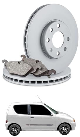 KIT FRENI ANTERIORI (PASTIGLIE E DISCHI) per FIAT Seicento/600 Elettrica 22 kw anno 2000-2004