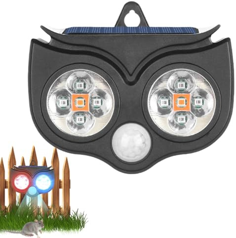 Répulsif solaire contre les taupes - Appareil de ferme - Puissant répulsif solaire pour animaux à action rapide - Pour extérieur, terrasse, pelouse, ferme, jardin, garage, porche