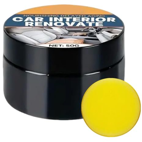 Rinnovatore Plastiche Auto - Pasta Ripara Pelle Sedili | Agente Recupero Interni , Lucidante Cruscotto Per Volante, Pannello Portiera, Bracciolo, Prodotto Dettatura Veicolo, Furgone, Berlina, Camper