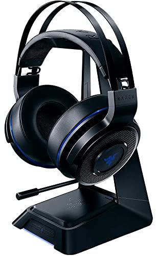 Razer Thresher Ultimate for PS4: Dolby 7.1 Surround Sound - Lag-Free Wireless Connection - Retractable Digital Microphone - Base Station Wireless Receiver - Gaming Headset Works with PC & PS4