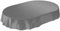 ANRO Wachstuchtischdecke Wachstuch Wachstischdecke Tischdecke Wachstuchdecke Anthrazit Leinenoptik Oval 200x140cm