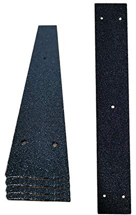 Striscia di Rivestimento Antiscivolo, zosenda 5 Pezzi 50mm X 400mm Impugnatura di Rivestimento Antiscivolo per Pavimenti, Legno Nastro di Scorrimento Antiscivolo Pedane di Sicurezza (Nere)