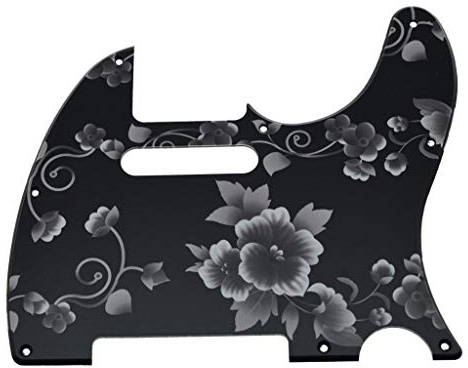 Dopro 8 Hole Tele Guitar 3D Printed plastic pickguard Scratch Plate for USA/Mexican FD Telecaster Flower Pattern