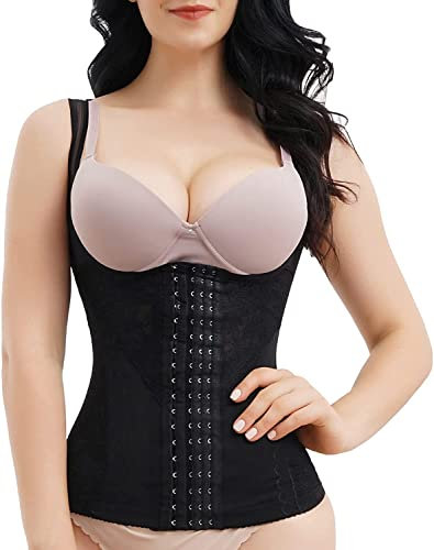 KUMAYES Unterbrust Korsett Damen Bauchweg Waist Trainer Taillenformer Shapewear Figurformend Unterbrustkorsett Stark Formende