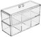 AOTOPYU Doppelschicht Kosmetik Organizer Set mit Deckel, Acryl Schlafzimmer Schminktisch Organizer Stapelbar Kosmetik Schmink Aufbewahrung Badezimmerschrank Aufbewahrungshalter, Make Up Organizer