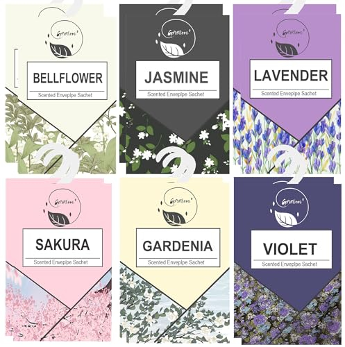 12pcs Duftbeutel Kleiderschrank Duft Hanging Beutel, Wäscheduft Schrank Duftsäckchen Kleiderschrank Dufterfrischer, Schrankdeo Natürlichen Geruch Sachet, Duftsachet, Schrankduft Frische (12pcs2)