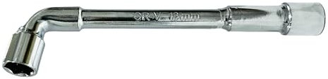 GOLDTOOLS Chiave per tubo sbocco 13 mm, 6 pezzi x 6 pezzi, testa a gomito a 90 °, fresato in acciaio al cromo vanadio (13 mm)