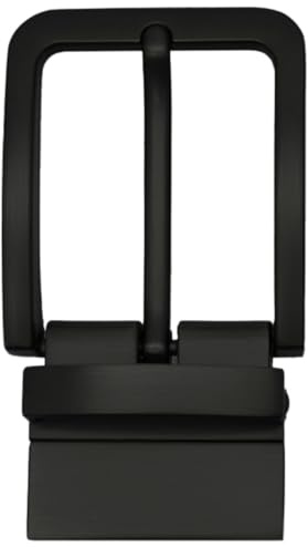 CINTURONTOP Hebilla Reversible para cinturones, Rectangular, Unisex, Adaptable a Cinturones de hasta 35mm de Ancho, Duradera y Versátil (Negro)