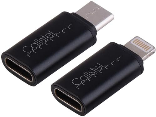 Callstel USBC Adapter: 2er-Set USB-Adapter, USB-C auf Lightning, Lightning auf USB-C, 10,5 W (to, iPhone, Apple Ladekabel)