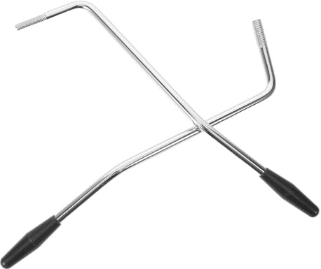 ULTECHNOVO 2 Piezas Brazo de Trémolo Color Plata para Guitarra Eléctrica con Rosca M5 y M6, Aleación Duradera, Accesorio de Repuesto para Sistema de Trémolo Mejora la Variación Tonal