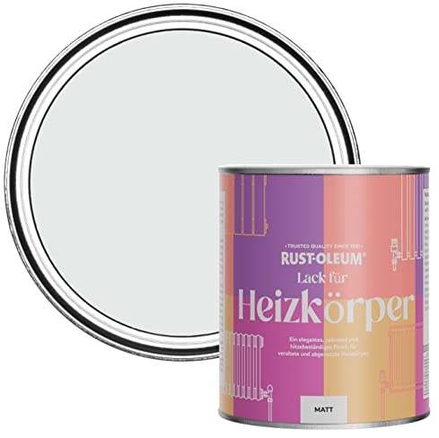 Rust-Oleum, hellgrau Heizkörperfarbe, hitzebeständig, geruchsarm in Matt Finish - Monaconebel 750ML