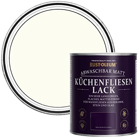 Rust-Oleum Off White water resistant Kitchen Tile Paint in Matt Finish - Porcelain 750ml