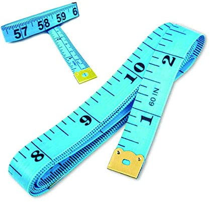 PARENCE.- Mètre à Ruban de Tailleur/Ruban de Mesure pour Couturier Inscription Double Face - 150cm, 60 pouces, Couleur au hasard (rose, bleu, vert, jaune, blanc)