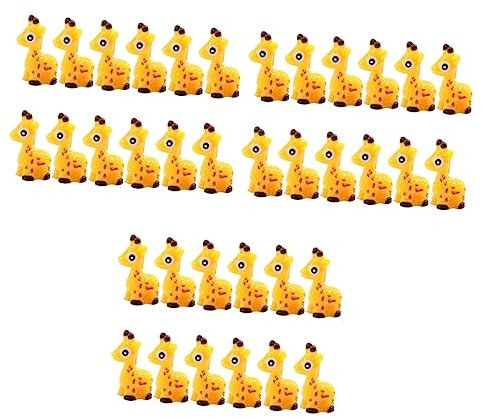 YARNOW 36 Stk Mikro-landschaftsverzierung Kleine Hirschfiguren Kleine Behälter Glasdekor Rentier Kuchen Topper Mini-rentierfiguren Kitz Figur Autodekorationen Material Sika Rotwild Harz