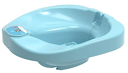 Electric Sitz Bath for Hemorrhoids Toilet Seat Sitz Bath Tub for Postpartum Care Hemorrhoids and Perineum Treatment Automatic Flushing Fits Universal Toilet