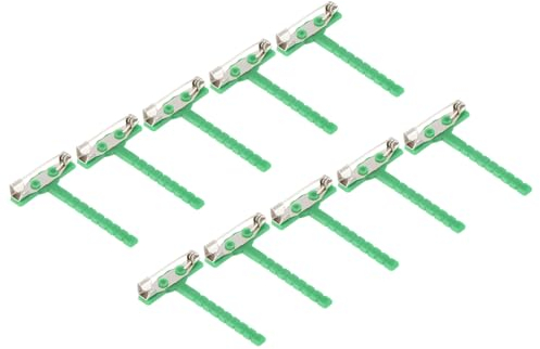 PATIKIL Plastik Sicherheitsnadel Korsage Knopfloch 40Stk für Basteln Hochzeit Blume Bräutigam Brosche Grün