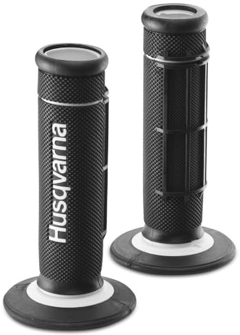 Husqvarna 701 Supermoto 27002021000 270021000 - Juego de empuñaduras para manillar de moto a partir de 2016, color negro y blanco