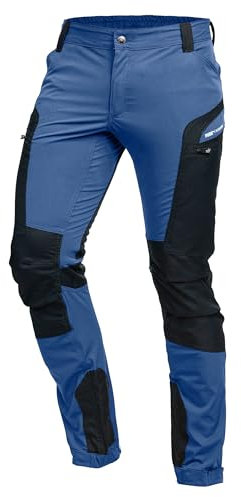 PUMA Workwear Pro-One Wanderhose Herren - Robuste Outdoor Hosen für Herren - Mit verstärktem Nylon für Langlebigkeit - Trekkinghose mit 4-Wege-Stretch - Verstellbarer Knopfleiste - L - Sky Blue