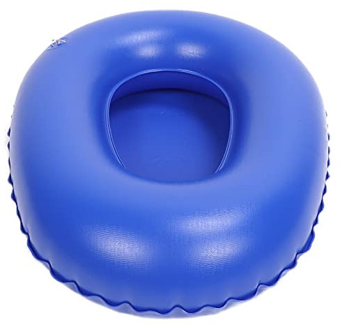 Padella Letto Per Donne, Padelle Per Donne Anziane Padella Gonfiabile Ad Aria Portata Morbida Ad Alta Densità Pazienti Costretti A Letto Vasino Gonfiabile Blu