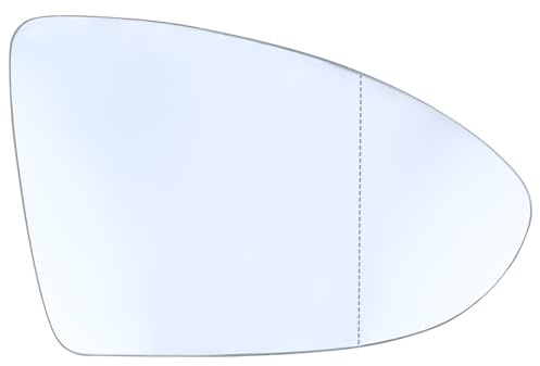Suysion Cristal de Espejo Calefactable Derecho para VW Golf 7 Cristal de Espejo Retrovisor Calefactable