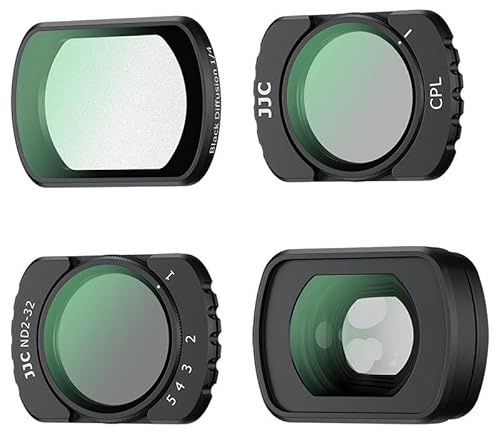 OSMO Pocket3 ND magnetiskt filterkit set, CPL/NDV2-32/svart dimma 1/4/0,72 x vidvinkelobjektiv för DJI OSMO Pocket 3 Creator Combo tillbehör, HD optiskt glas/gimbal kompatibel lins för resor