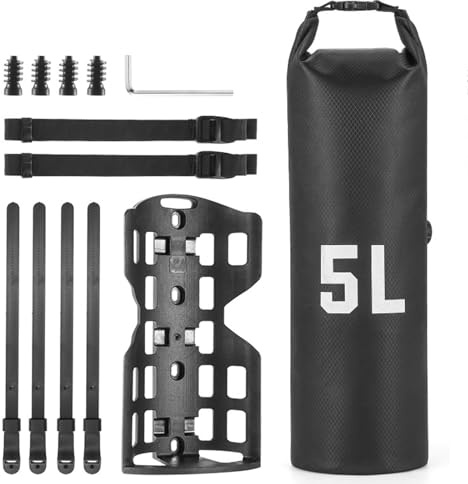 Zuoeay Impermeabile Borsa Forcella Anteriore Della Bici con Rack 5L Portatile Ciclismo Pack Borse per Escursioni All'aperto Impermeabile Borsa Forcella Bici per City Bikepacking Tours