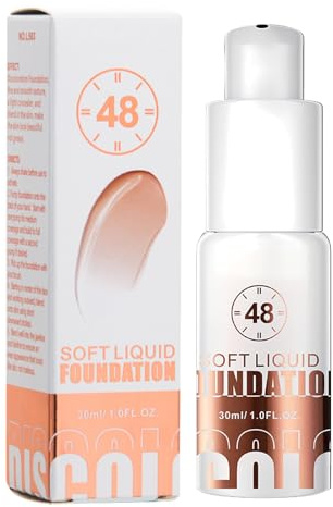Color Changing Foundation – Skin Tone Adapting | Moisturizing Waterproof Coverage – Oil Control Long Lasting Concealer Makeup, Portable Liquid Base for Travel Stage Daily Wear Natural Finish
