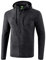 Erima Unisex Kinder Wärmende Fleecejacke (2061901), schwarz melange, 164