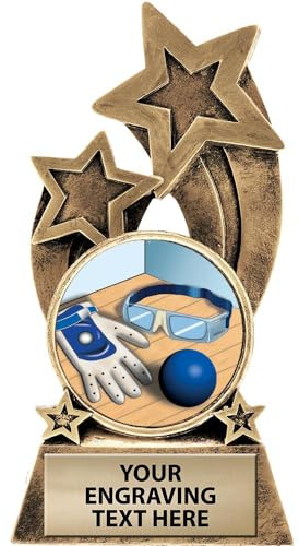 Crown Awards Handball Trophy, 5.75 Glory Resin Handball Trophies with Free Custom Engraving Prime