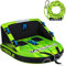 Mesle Pack Bouée Tractée Formula 2-4 Personnes avec Corde, Gonflable Bouée Bateau & Jet Ski Nautique, Bouée Tractable Nautique pour Enfants & Adultes