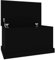 vidaXL Baúl de almacenaje Madera contrachapada Negro 70x40x38 cm