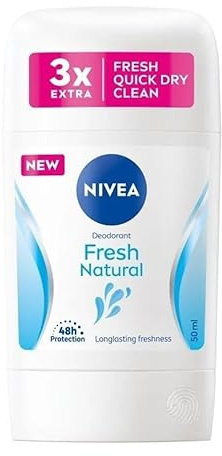 Nivea - Desodorante en barra (5 unidades, Fresh Natural, 50 ml)