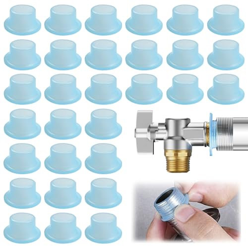 30 Stück Auslaufsichere Dichtung Wasserhahn,Wasserhahn Lecksichere Dichtungsringe,Silikon Dichtung für 1/2 inch Wasserhähnen Ventil,Gummidichtungen für Ventile (Stil 3)