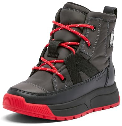 Sorel Youth Whitney III Mid Waterproof Winter Boot, Jet/Black, 1