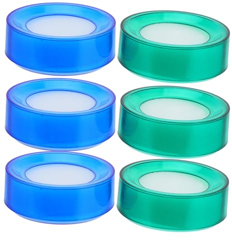 OSOLADY Spugna Umidificante per Dita 6 Pezzi, Umidificatore per Contare Contanti Spugna Morbida e Inodore, Accessorio Ufficio per Cassieri e Operatori Postali Colore Colore Casuale