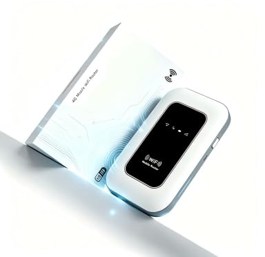 Routeur WiFi 4G/5G Portable Taille de Paume, Modem Mobile Débloqué Tous Opérateurs, Connexion Jusqu'à 20 Appareils, Débit Rapide pour Voyages, Télétravail et Camping en Europe