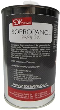 SDV Chemie Isopropanol Isopropylalkohol IPA 2-Propanol 99,9% 1x 1 Liter 1000ml 1L Cleaner