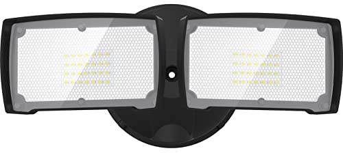 LEPOWER 3000LM Flood Lights Outdoor, 28W 5500K LED Security Light Switch Controlled, IP66 Waterproof Outdoor Lights, Wall Mount Exterior Flood Light with 2 Adjustable Heads Floodlights Outside