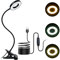 URAQT 3 Colore Lampada da Lettura Libro Letto con Pinza, 48 LEDs, 10 Luminosità Regolabile, 360° Flessibile Lampada Lettura con Clip, Lampade con Pinza per Scrivania, PC, Lavoro, Tattoo, Manicure
