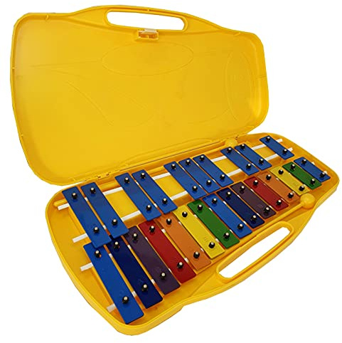 Carrillón Metalófono Cromático de 25 teclas Metálicas FOREST DABELL DX-25K Xilófono con Estuche y Mazas Afinación Precisa Hecho en Korea - Rockmusic España