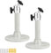 DEANKEJI 2 Pieces Ceiling Projector Mount, Wall Mount Bracket 360° Rotation, Stand Fits Most Projectors (135mm, Silver Gray)